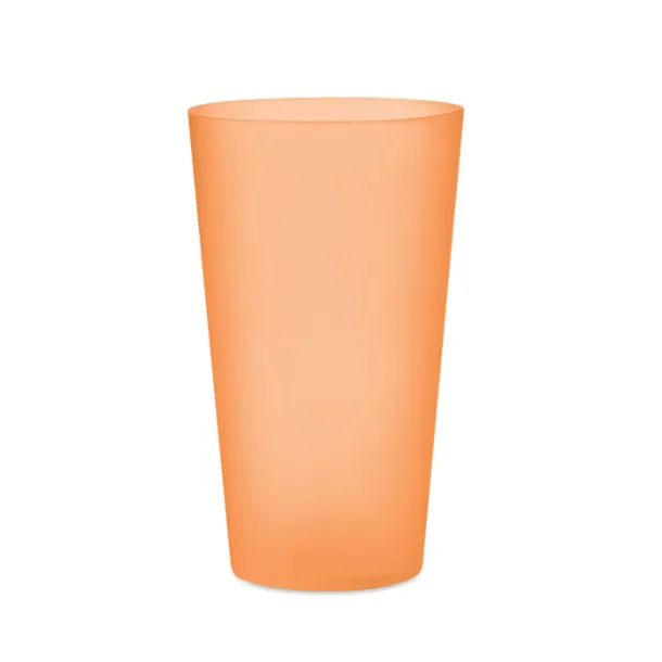 FESTA CUP Frosted PP cup 550 ml transparent orange