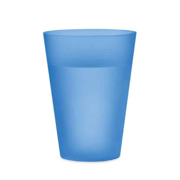 FESTA LARGE Frosted PP cup 300ml transparent blue