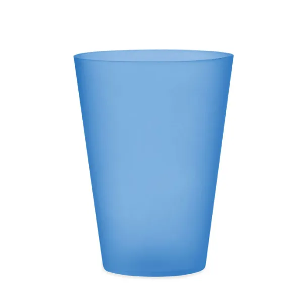 FESTA LARGE Frosted PP cup 300ml transparent blue