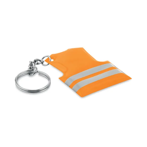 VISIBLE RING privjesak u obliku reflektirajućeg prsluka neon orange