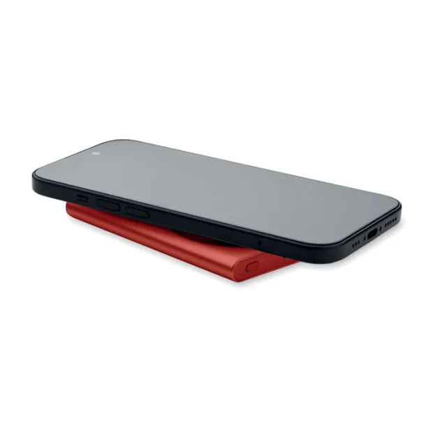 PAWTT Prijenosna baterija s bežičnim punjačem, 5 000 mAh Bordo