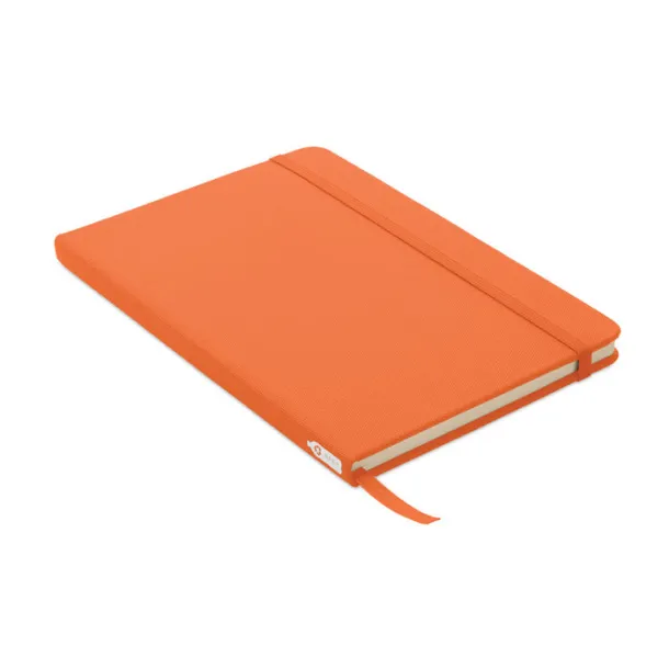 NOTE RPET A5 notebook 600D RPET cover Orange