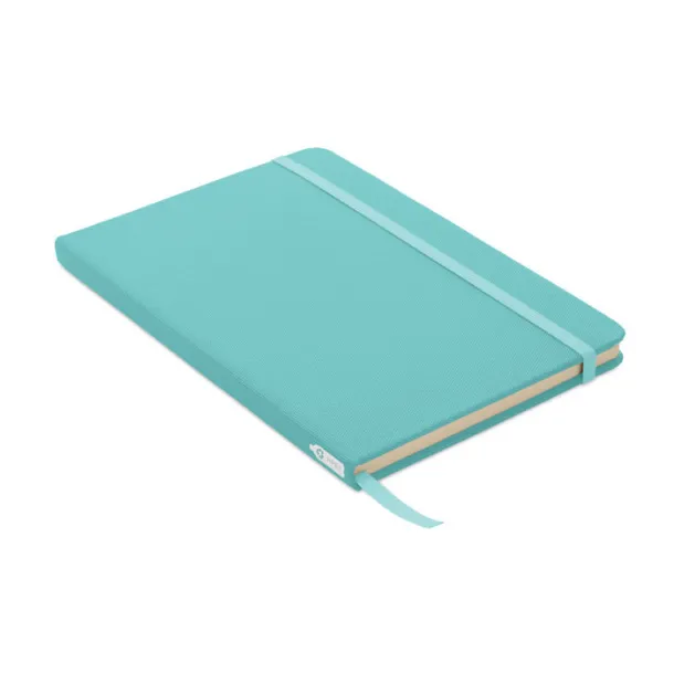 NOTE RPET A5 notebook 600D RPET cover Turquoise