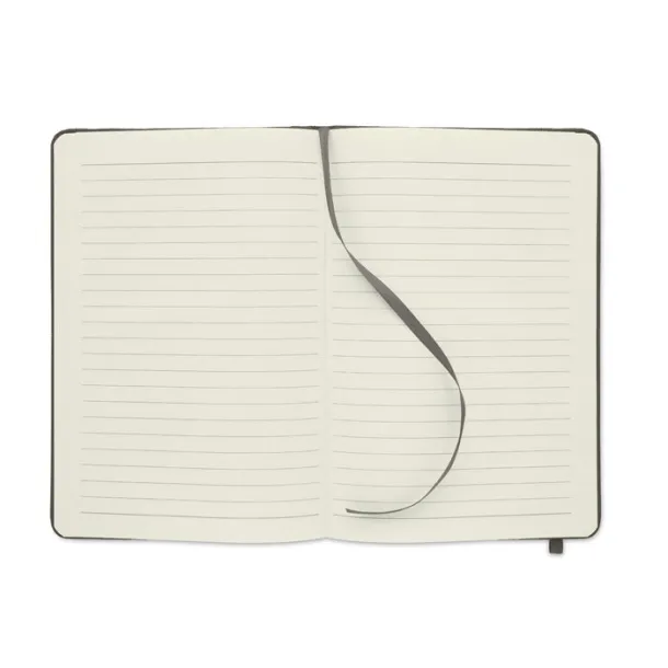NOTE RPET A5 notebook 600D RPET cover stone grey