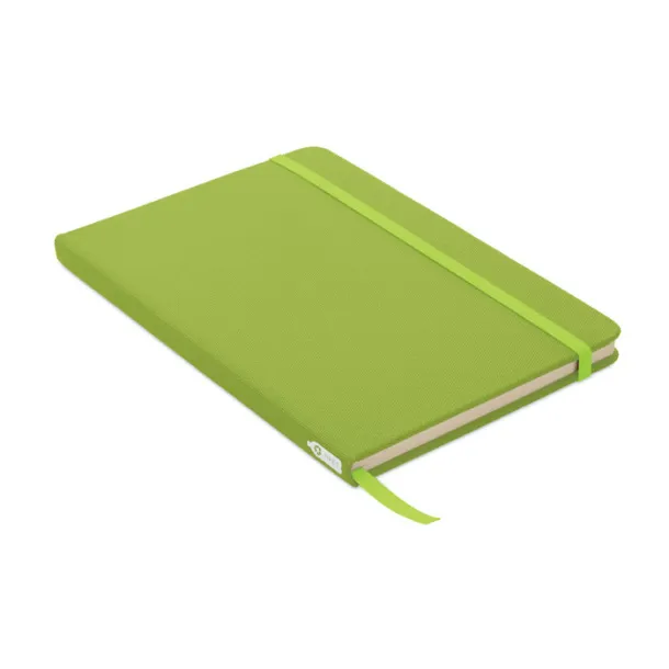 NOTE RPET A5 notebook 600D RPET cover Lime