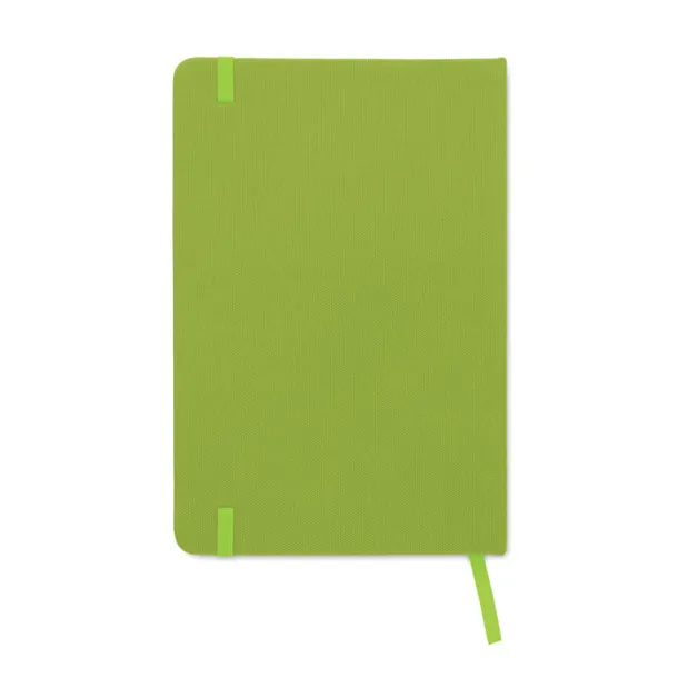 NOTE RPET A5 notebook 600D RPET cover Lime