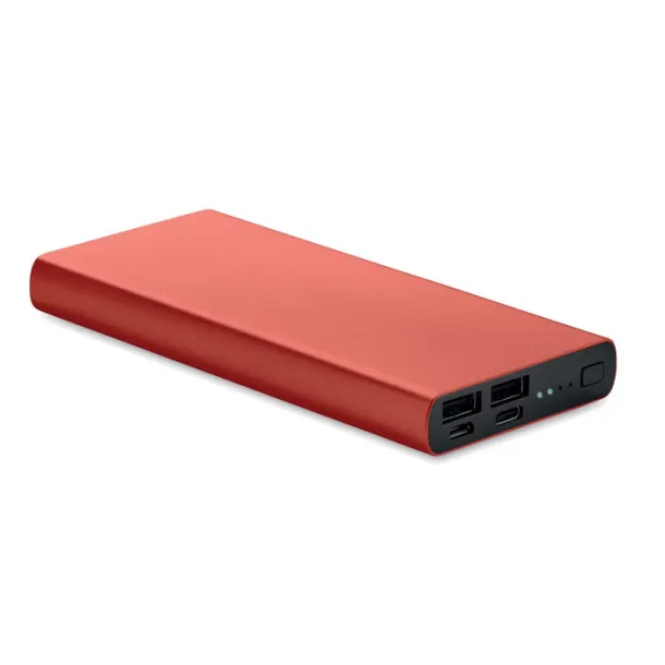 POWERFLAT 8 C 10000 mAh power bank Burgundy