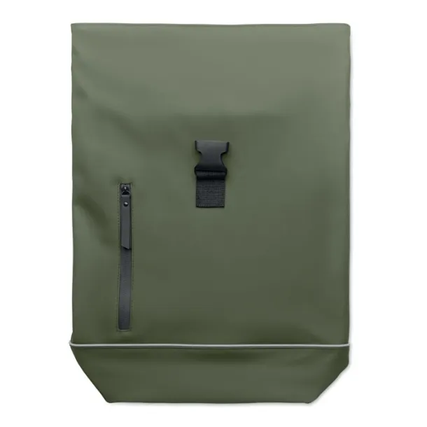 LAPTOSA PU roll top ruksak za 15" laptop Dark green