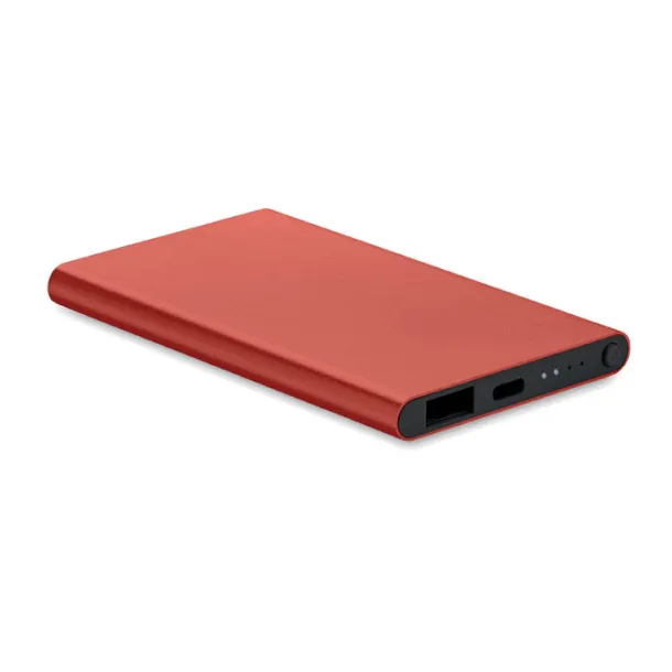 POWERFLAT C Prijenosna baterija tipa C, 4 000 mAh Bordo