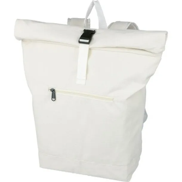  Rolltop backpack beige