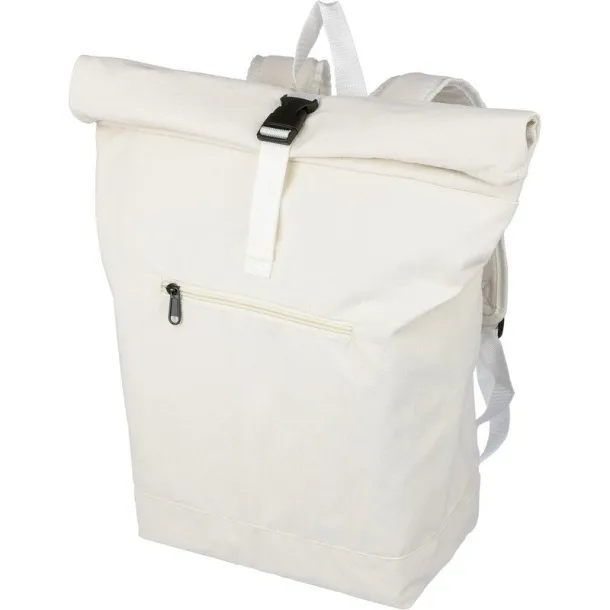  Rolltop backpack beige