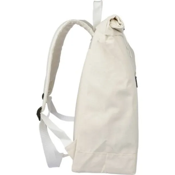  Rolltop backpack beige