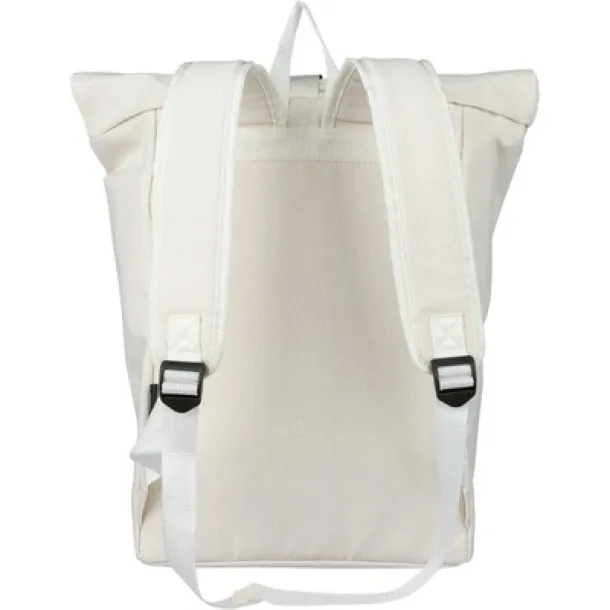  Rolltop backpack beige
