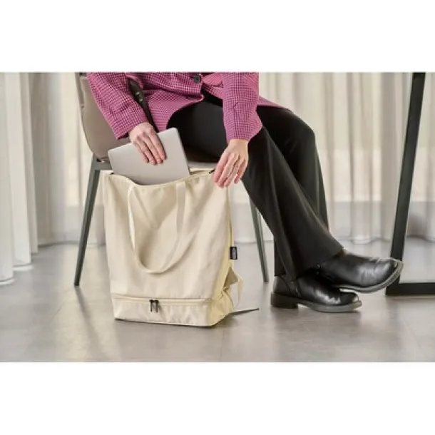  rolltop 15" ruksak beige