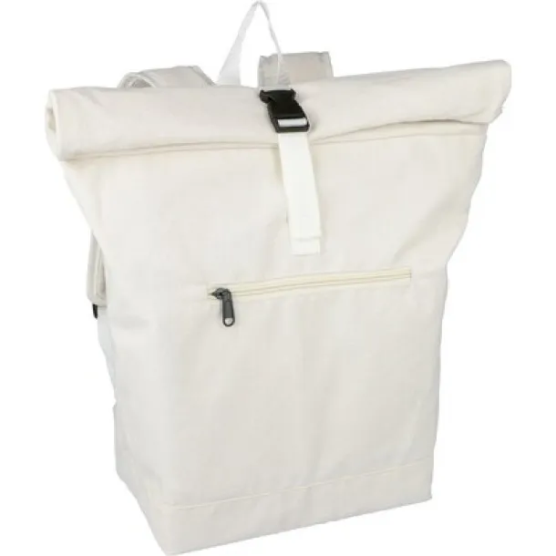  Rolltop backpack beige