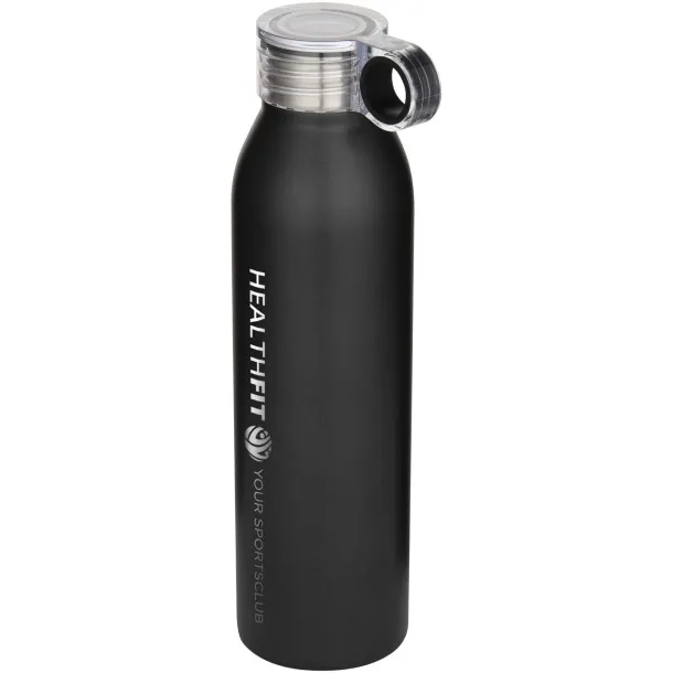 Grom 650 ml RCS recycled stainless steel water bottle Crna