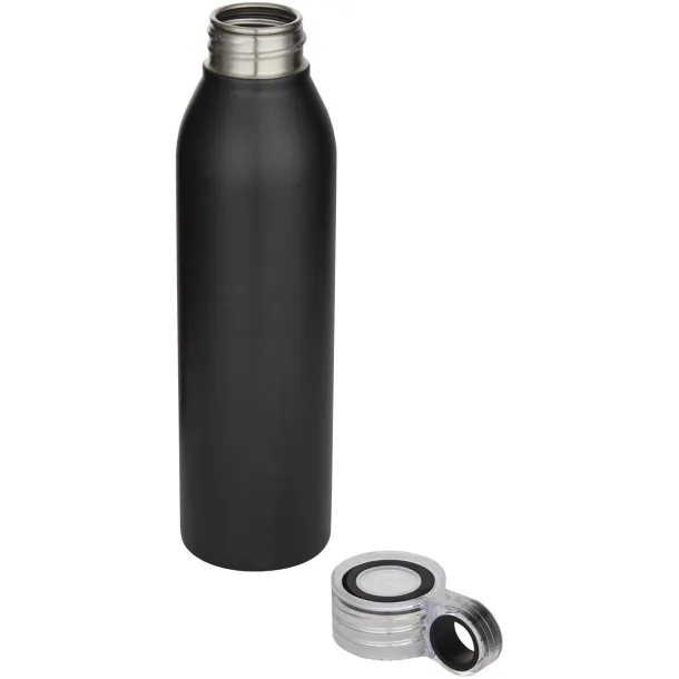 Grom 650 ml RCS recycled stainless steel water bottle Solid black