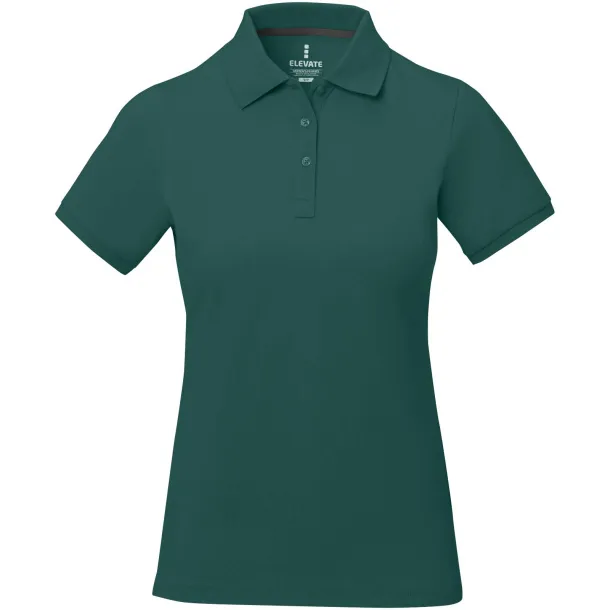 Calgary short sleeve women's polo - Elevate Life Forest Green2