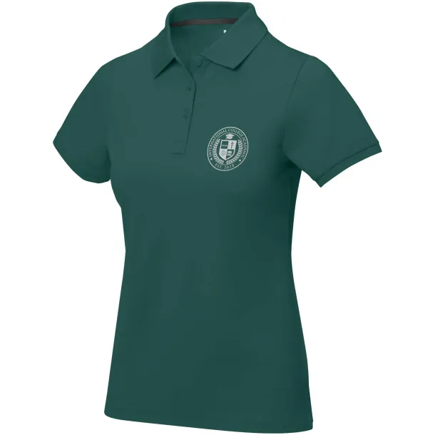 Calgary short sleeve women's polo - Elevate Life Šumski zelena