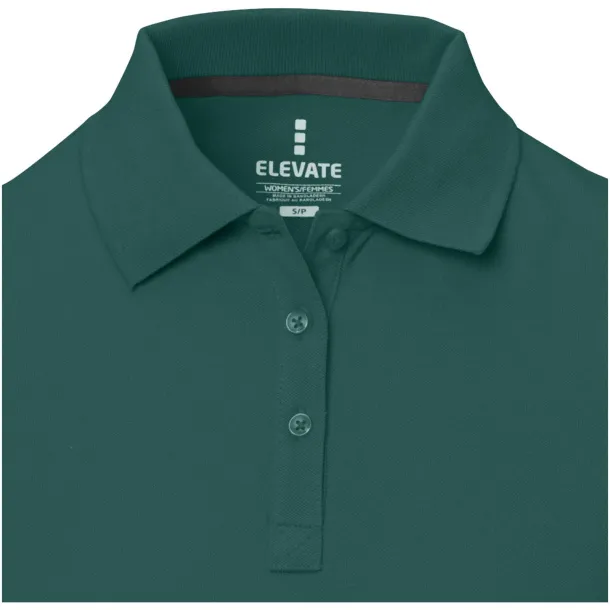 Calgary short sleeve women's polo - Elevate Life Forest Green2