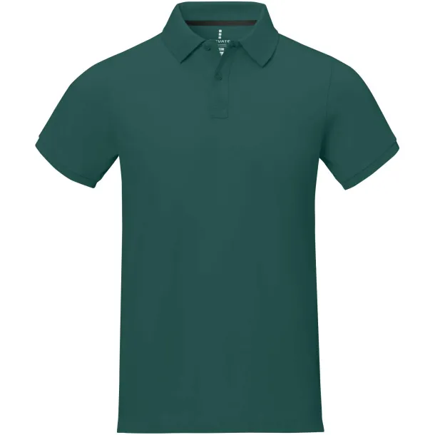 Calgary short sleeve men's polo - Elevate Life Forest Green2