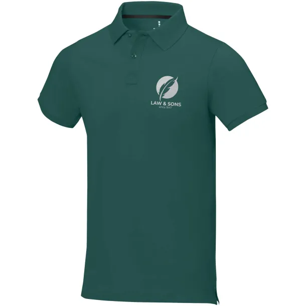 Calgary short sleeve men's polo - Elevate Life Forest Green2