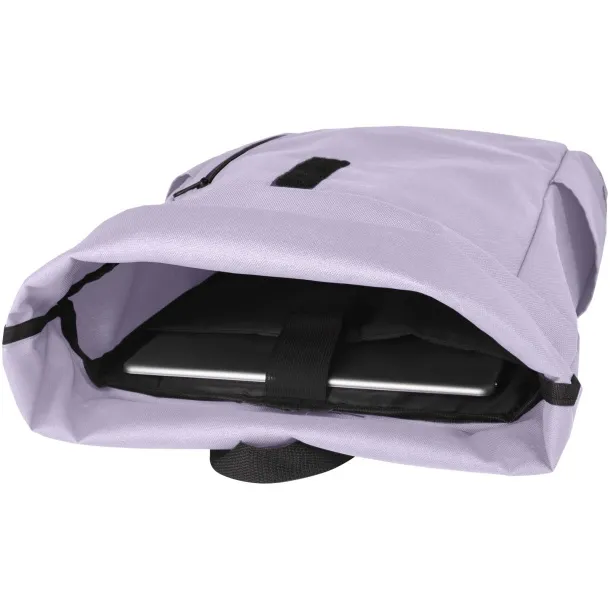 Byron 15.6" GRS RPET roll-top backpack 18L Lilac