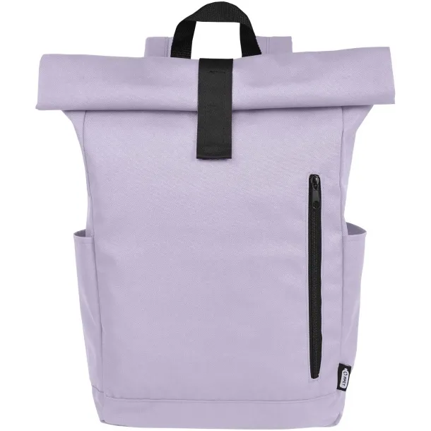 Byron 15.6" GRS RPET roll-top backpack 18L Lilac