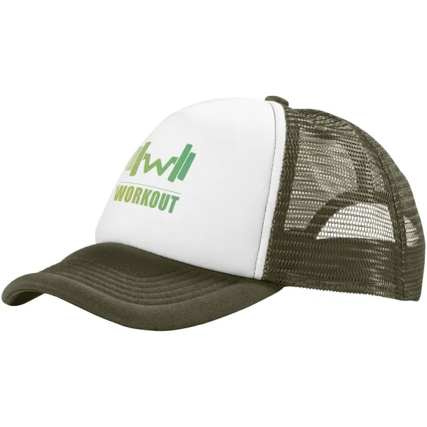 Trucker Kapa šilt - Elevate Essentials Forest green Bijela