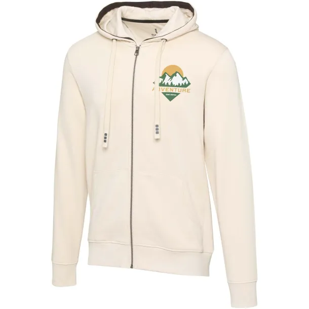 Arora hooded full zip sweater - Elevate Life Sandstone