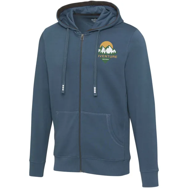 Arora hooded full zip sweater - Elevate Life Hale Blue