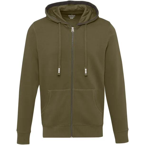 Arora hooded full zip sweater - Elevate Life Forest Green2