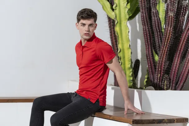 Noran RPET polo shirt Red