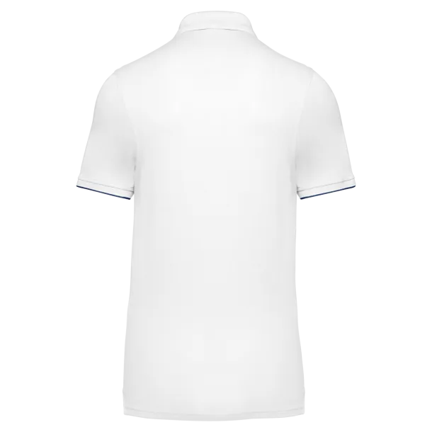  MEN'S SHORT-SLEEVED CONTRASTING DAYTODAY POLO SHIRT - Designed To Work White Navy