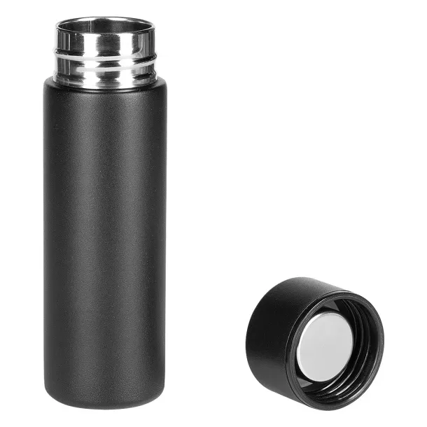 DOPPIO metal travel mug Black