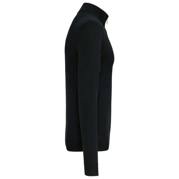  MEN'S ZIP NECK JUMPER - Kariban Black