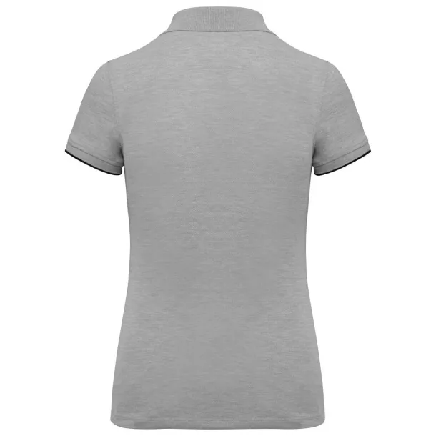  Ženska polo majica kratkih rukava - Designed To Work Oxford Grey Crna