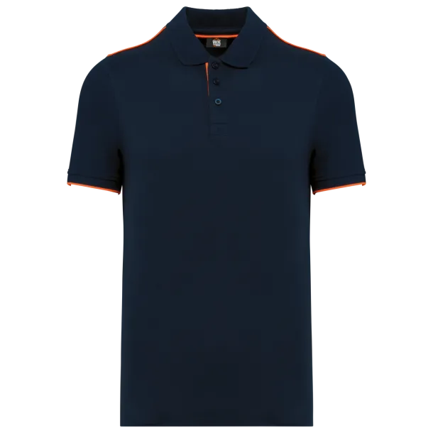  Muška polo majica kratkih rukava, 220 g/m2 - Designed To Work Mornarsko plava Fluorescent Orange