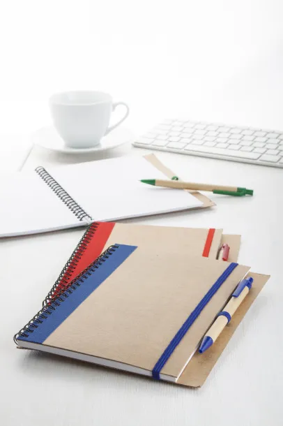 Platanus A5 notebook Dark blue Natural