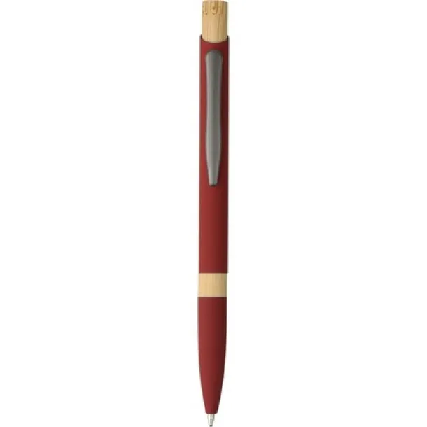  Recycled aluminium ball pen burgundy