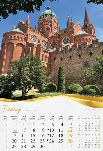 "MOJA ZLATNA SLAVONIJA i BARANJA"  color calendar Color