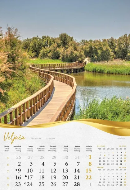  "MOJA ZLATNA SLAVONIJA i BARANJA"  color calendar Color