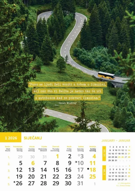  "MOTIVACIJSKI KALENDAR" color kalendar Color