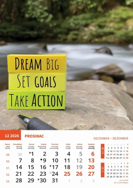  "MOTIVACIJSKI KALENDAR" color kalendar Color