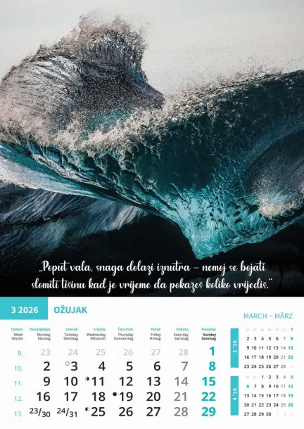  "MOTIVACIJSKI KALENDAR" color kalendar Color