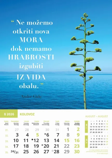  "MOTIVACIJSKI KALENDAR" color kalendar Color