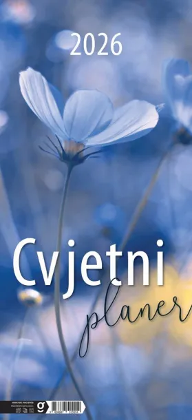  "CVJETNI PLANER" 13 list., dim: 22x55cm,  PVC vrećica, P/50, color kalendar Color