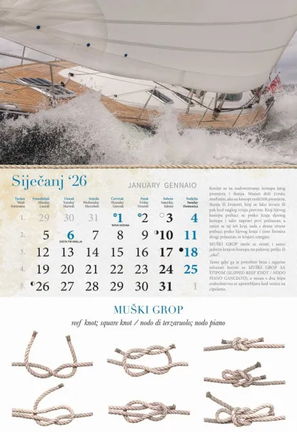 "GROPOVI" color calendar Color