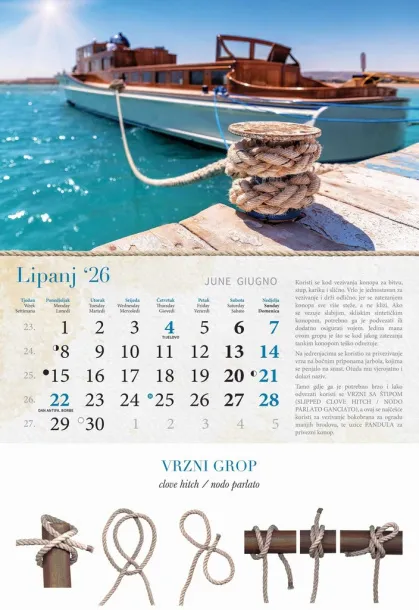  "GROPOVI" color calendar Color