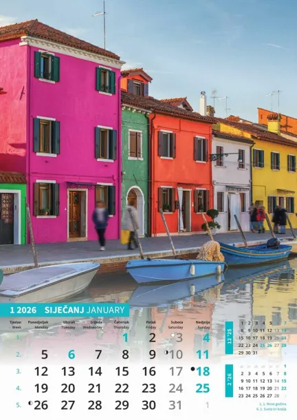 "IGRE BOJA" color calendar Color